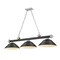 Z-Lite Cordon 3 Light Billiard, Matte Black 2306-3MB-BN-SMB - alternate 1